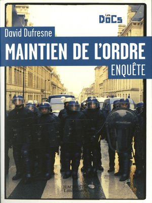 cover image of Maintien de l'ordre